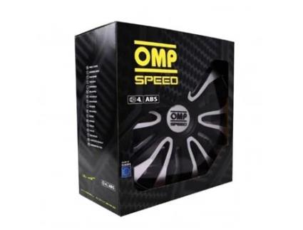 Tapacubos  Magnum Speed Preto Prateado 14 (4 uds)