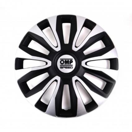 Tapacubos  Magnum Speed Preto Prateado 16 (4 uds)