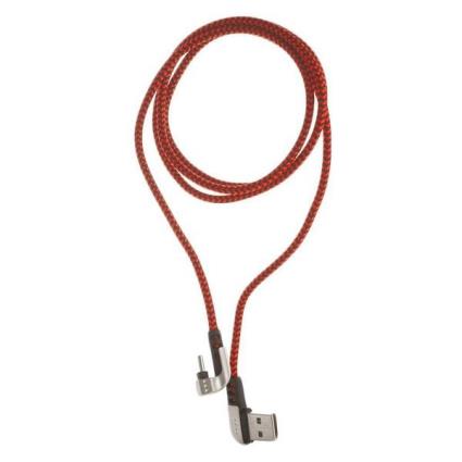 Cabo USB A para USB C  CA-199 Nylon 1 m Vermelho USB C