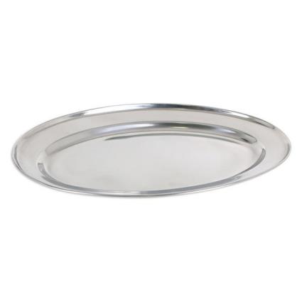 Tabuleiro  QT Aço inoxidável Oval (35 x 22,2 cm)