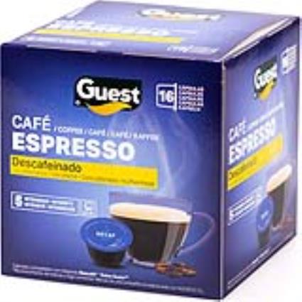 Cápsulas de café Espresso  Descafeinado (16 uds)