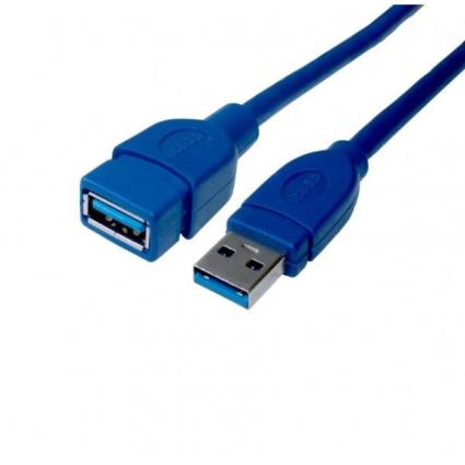 Cabo USB 3.0 A para USB A DCU Azul (1,5 m)