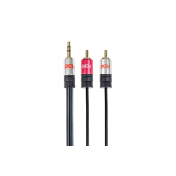 Cabo Áudio Jack (3,5 mm) para 2 RCA DCU (3 m)