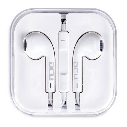 Auriculares de botão DCU Branco