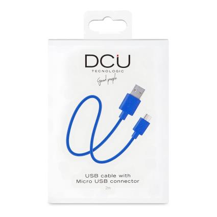 Cabo USB para Micro USB DCU Azul