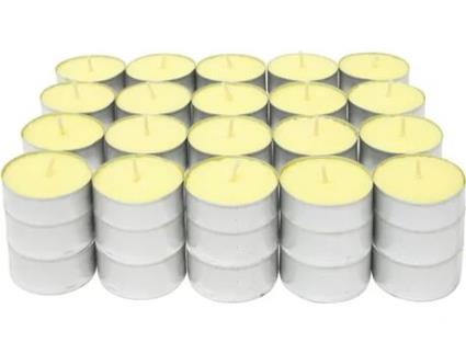 Velas Perfumadas para Chá Vela para Aquecedor de Chá Tealight Duração de 4 5 Horas Cheiro de Baunilha COM-FORT HOUSE