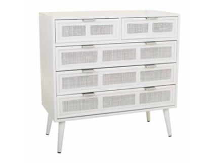 Consola de madera blanca 80x39.5x81h cm