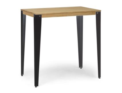 Mesa de Bar BOX FURNITURE Lunds Estilo Nórdico (60x100x110 cm - Cinzento Escuro)