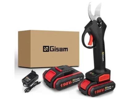 Máquina Elétrica Podar para Corte de Madeira Sem Fios 500W-88V/198Vf Incluí 2 Baterias e Carregador GISAN