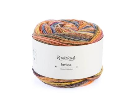 Fio de Tricot ROSARIOS 4 Invicta 150G Multicor 45