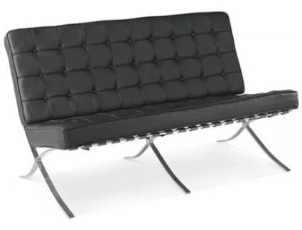 Sofá em Similpele de 2 Lugares Design Barcelona IBERA HOME