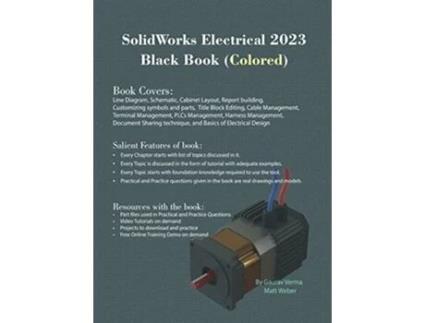 Livro SolidWorks Electrical 2023 Black Book de Gaurav Verma Matt Weber (Inglês)