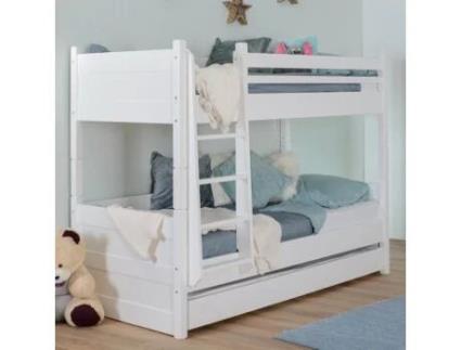 Beliche Atenas 211X98X167 Branco Madeira com Gaveta CASA VITAL