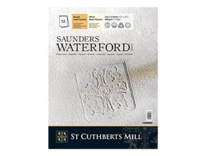 Bloc 12 Hojas Papel Acuarela Gg 100% Algodon 31 cmx41 cm