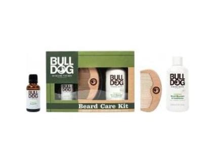 Pack Bulldog Skincare For Men Kit Cuidado Barba Aceite + Champú Y Acondicionador + Peine