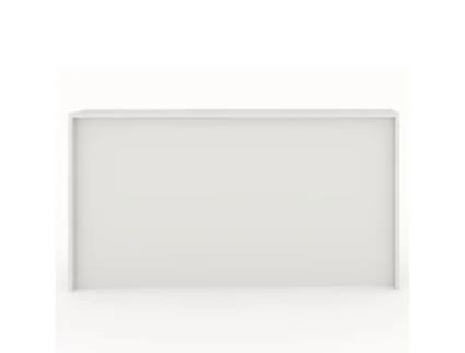 Balcão de Receção e Escritório. Fácil de Montar e Robusto. Laminado com Frente Branca. Fabricado em Espanha 200X105X50 Cm. OFICIT