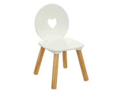 Cadeira Infantil Medalhão Amor Branco Atmosphera ATMOSPHERA FOR KIDS