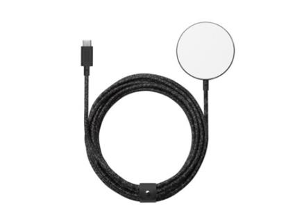 Carregador Sem Fios Qi Usb-C para Apple NATIVE UNION Nylon Magnética Preto