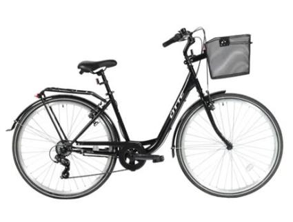 Bicicleta Urbana OTTE Nebula com Cesto (Preto)