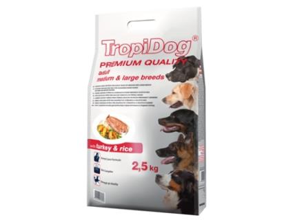 Tropidog Premium Adult Medium&Amplarge Breeds Turkey&Amprice 2.5Kg