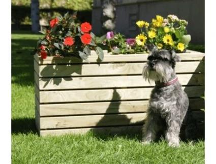 Floreiras Da Linha Luxe 120X60X64 Cm VIDAHUERTO Madeira de Pinho Tratada para Exterior