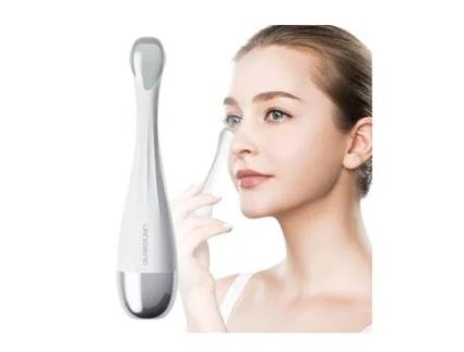 Massajador Facial Aquecido de Olhos Ferramenta Iônico 42 Calor e Vibração Rolo de Olhos Antienvelhecimento Eliminar Círculo Escuro Branco AUJEZON