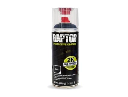 Spray U-POL Pintura Raptor 2K Preto (400 ml)