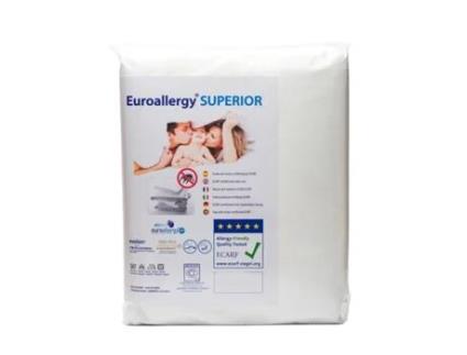 Capa de colchão antiácaro com certificação Ecarf EUROALLERGY