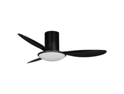 Ventoinha de Teto FM Vt-Nigra L 132 cm Luz Comando Motor Dc