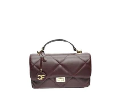 Mala de Mulher CARLA FERRERI Crossbody Cf Vino Pele Vermelho