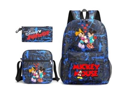 KOHREE Conjunto de Três Peças de Mochila de Estudante Do Mickey Mouse
