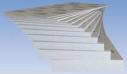 Placa de construção universal em EPS CASA BANHO LUX EL 10MM 600X2500MM