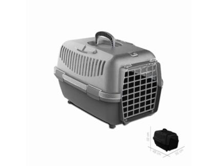 Transportadora Animais Nomade Cinza 48x32x32 cm