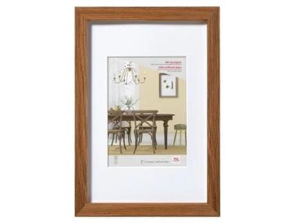 Fiortio Wooden Frame 40X50 Cm Dark Oak Artifical Glass