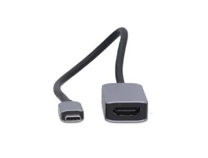 Usb-C Adapter Usb 3.2 Gen 1 Usb-C Male Hdmi Output 8K@60Hz 0.20 M Round Nickel Plated Pvc Black Box NEDIS