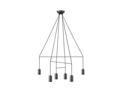 Candeeiro NOWODVORSKI Imbria Black Vi (Preto - Aço Pintado)