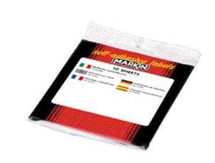 MARKIN X10019 Etiqueta Autoadesiva Retângulo Arredondado Permanente Branco 350 Peças