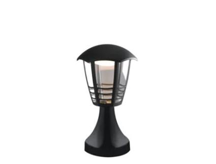 Luz Led Exterior Cloe Preta 12W 4000K Luz Natural Ip44 INTEC