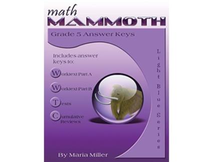 Livro Math Mammoth Grade 5 Answer Keys de Maria Miller (Inglês)