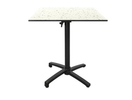 RESTOOTAB Mesa Snack Dobrável para Exterior 70X70 Terrazzo
