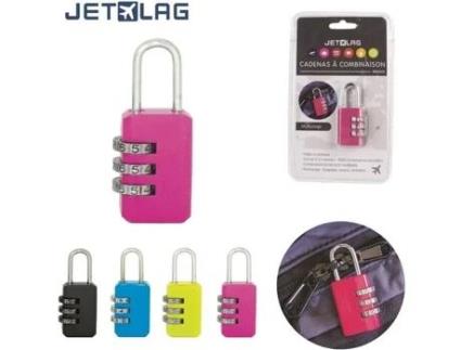 Cadeado de Metal Código de Combinação Metal 5 5 X 2 5 X 1 Cm Cor Aleatória 1 Peça JET LAG