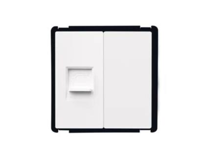 Tomada Telefone Tampa Cega Modern