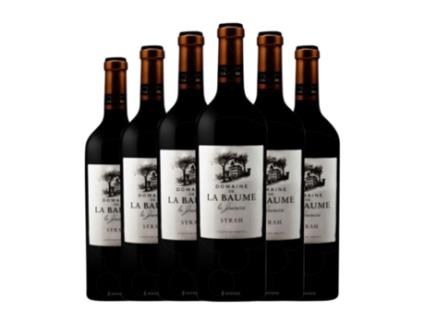 Vinho DOMAINE DE LA BAUME Jeunesse Tinto Syrah Vin de Pays d'Oc Crianza (0.75 L - 6 Unidades)