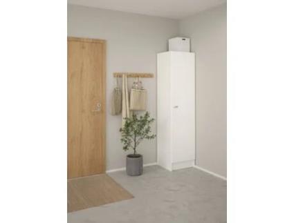 Armário TVILUM Arrumação 1 Porta - Focus (49.2 x 200 x 47.05 cm - Branco)