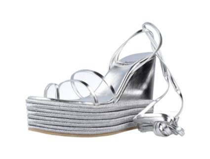 Sapatos de Mulher JEFFREY CAMPBELL Layered Prateado (38)