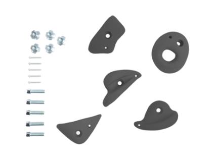 Conjunto de Pedras de Escalada Antracite DICE