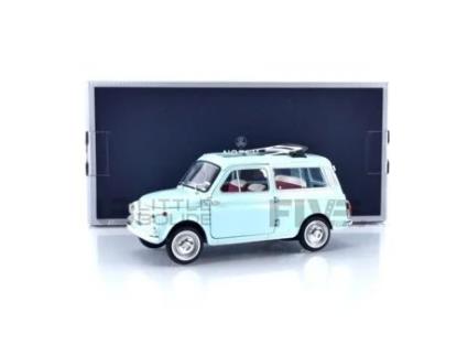 Carro Miniatura Colecionável NOREV 1/18 Fiat 500 Giardiniera 1964 Azul Acquamarina 187742