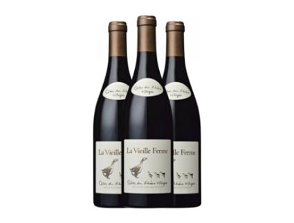 Vinho LA VIEILLE FERME Côtes du Rhône Villages (0.75 L - 3 Unidades)