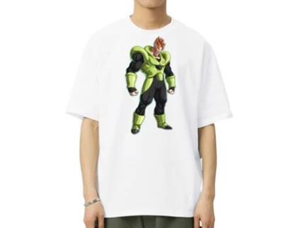 T-Shirt de Homem VREEL Dragon Ball Super Algodão Branco (S)