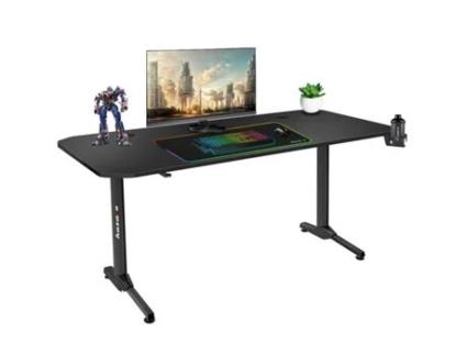 Mesa de Escritório Gaming HUZARO HZ-Hero 4.7 (Preto - Madeira MDF - 75 cm)